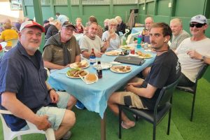 club members enjoying bbq for open season 2023